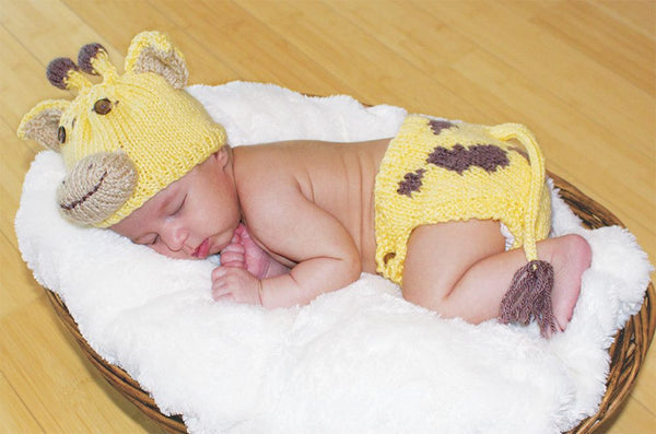 Giraffe Diaper and Crown